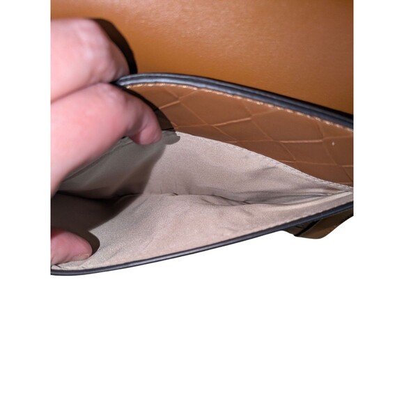 Nine West Purse Brown Paulson Top-Handle Shoulder Bag Shoulder Strap Snap Flap - Picture 11 of 15